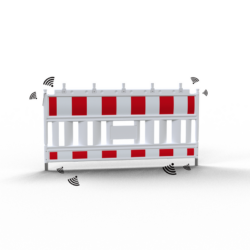 Schake-Euro2-Absperrschrankengitter, Typ NOX RA1/A, mit vorm. Lampenadapter, VPE20