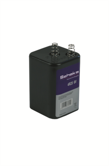 Blockbatterie 6V / 7AH 4R25, Zink-Kohle-Batterie, VPE24