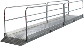 Grabenbrücke aus Stahl/Aluminium nach ZTV-SA, 1,30m x 4,50m, VPE5