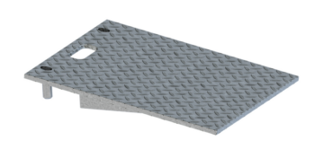 Schlauch- und Kabelbrückensystem, Auffahrrampe 350x400x95mm, VPE1