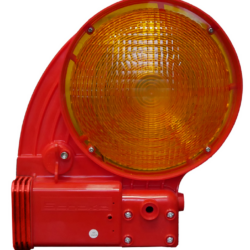 BASt Bakenleuchte Powernox mit - Radiofrequenz -, Lichtaustritt einseitig, gelb, VPE10