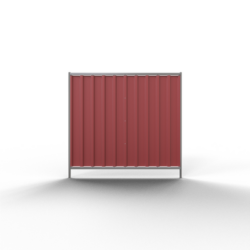 Mobilzaun ,, Trapez 2,00m ", Blechbeschichtung-rot, 2,20m x 2,00m, VPE25