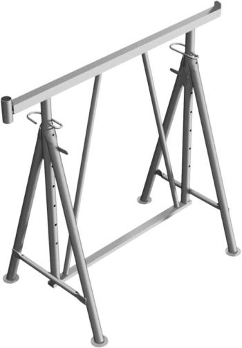 Faltgerüstbock "Compact S", verzinkt, Breite: 1,20 m, Gr. 2 Höhe: 1,00 m - 1,75 m, VPE5