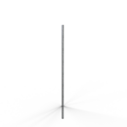 Schilderpfosten aus Stahl Ø 48,3 mm, Länge: 4,00 m, VPE25