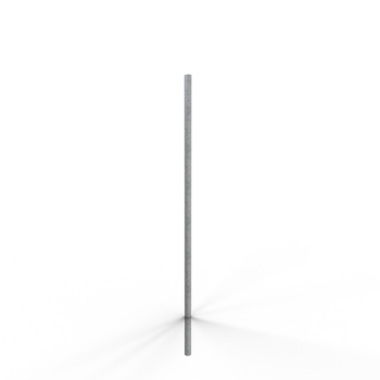 Schilderpfosten aus Stahl Ø 48,3 mm, Länge: 4,00 m, VPE25