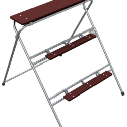 Arbeitstritt, verzinkt, 3 Stufen, Breite: 1,00 m Höhe: 1,20 m, VPE10