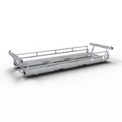 Twintraverse für 30 Mobilzäune und 30 Fußplatten, verzinkt, VPE1