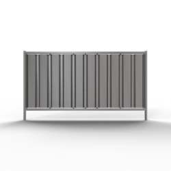 Mobilzaun ,, Trapez 1,20m ", verzinkt, 2,20m x 1,20m, VPE25